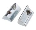 Roll-in T-Slot Nut, 10.5 x 6.3mm, M5, 17mm, Steel, Pack of 10 pieces